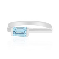 Swiss Blue Topaz Silver Ring