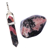 Accessory with Rhodonite