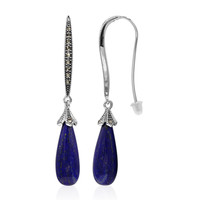 Lapis Lazuli Silver Earrings (Annette classic)