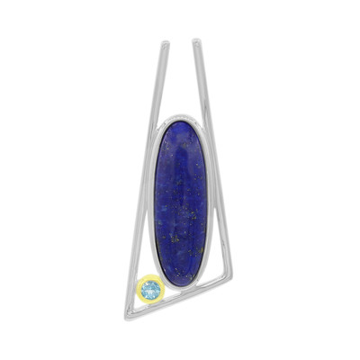Lapis Lazuli Silver Pendant (MONOSONO COLLECTION)