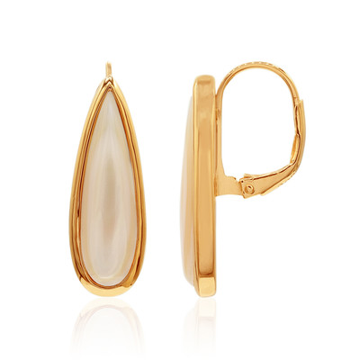 Mother of Pearl Silver Earrings (MONOSONO COLLECTION)