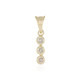 9K SI2 Champagne Diamond Gold Pendant