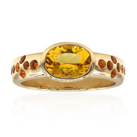 9K Golden Beryl Gold Ring