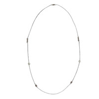 White Opal Silver Necklace