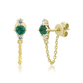14K AAA Zambian Emerald Gold Earrings (CIRARI)