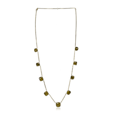 14K PK2 Fancy Diamond Gold Necklace (CIRARI)