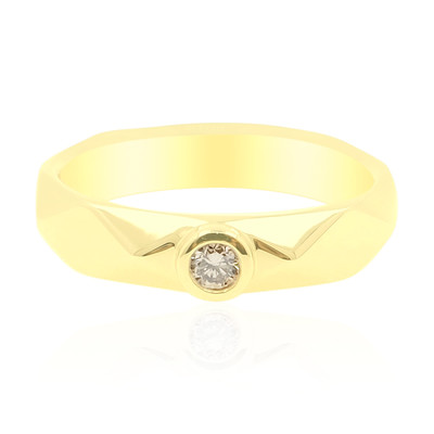 9K SI2 Champagne Diamond Gold Ring (de Melo)