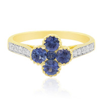 9K Ceylon Sapphire Gold Ring