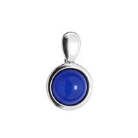 Colombian blue Amber Silver Pendant