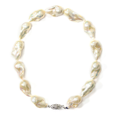 10K Kasumigaura Baroque Pearl Gold Necklace (M de Luca)