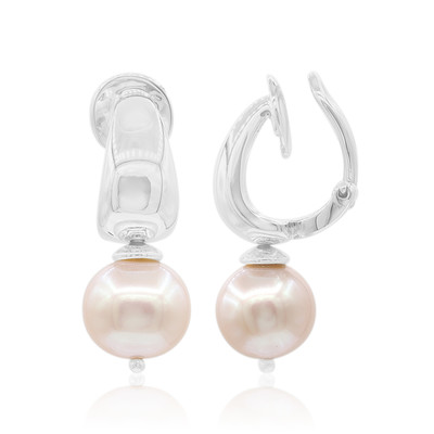 Freshwater pearl Silver ear clips (TPC)