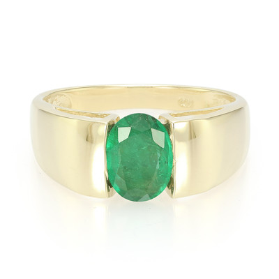 9K AAA Brazilian Emerald Gold Ring