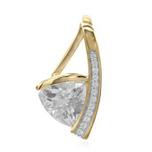 9K Herkimer Diamond Quartz Gold Pendant (Amanda Adkins)