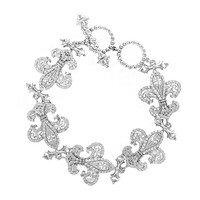 Zircon Silver Bracelet (Dallas Prince Designs)