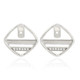 White Topaz Silver Earrings (MONOSONO COLLECTION)