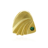 Russian Emerald Silver Pendant (MONOSONO COLLECTION)