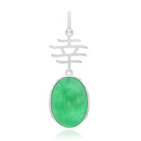 Green Agate Silver Pendant