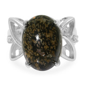 Leopard Opal Silver Ring