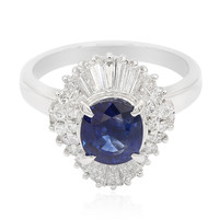 Ceylon Sapphire Platinium Ring