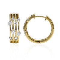 14K IF (D) Diamond Gold Earrings