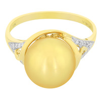 10K Golden South Sea Pearl Gold Ring