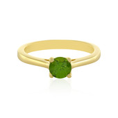 Ceylon Green Zircon Silver Ring