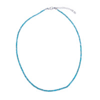 Blue Apatite Silver Necklace
