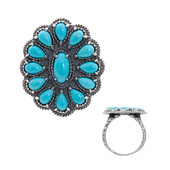 Sleeping Beauty Turquoise Silver Ring (Desert Chic)
