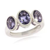 Blueberry Quartz Silver Ring