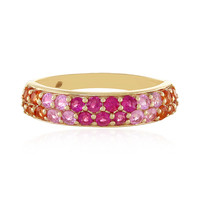 9K Pink Sapphire Gold Ring (Adela Gold)