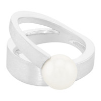 Akoya Pearl Silver Ring