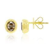 18K SI1 Argyle Champagne Diamond Gold Earrings (Mark Tremonti)
