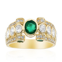18K AAA Zambian Emerald Gold Ring (Estée Collection)