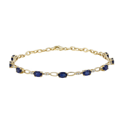 14K Ceylon Blue Sapphire Gold Bracelet (CIRARI)