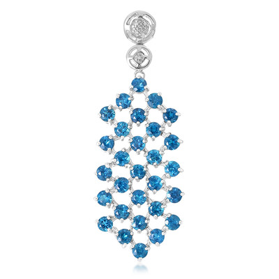 Royal Blue Apatite Silver Pendant