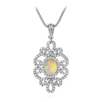 Welo Opal Silver Necklace (Dallas Prince Designs)