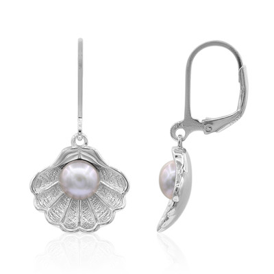 Freshwater pearl Silver Earrings (MONOSONO COLLECTION)