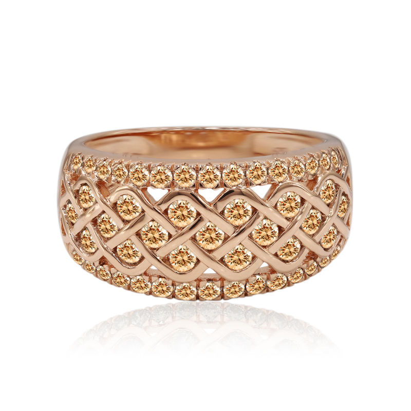 Custom made French pave diamond eternity ring | Sydney jewellers