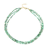 Russian Emerald Silver Necklace
