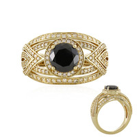 14K Black Diamond Gold Ring (de Melo)