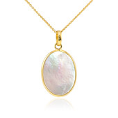 Mother of Pearl Silver Necklace (Joias do Paraíso)