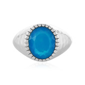 Blue Ethiopian Opal Silver Ring