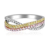 14K I1 Pink Diamond Gold Ring (CIRARI)
