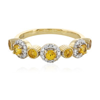 14K Yellow Sapphire Gold Ring