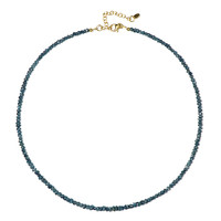 Blue Diamond Silver Necklace