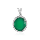 Green Onyx Silver Pendant