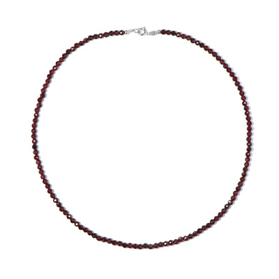 Indian Garnet Silver Necklace