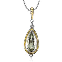 Green Amethyst Silver Necklace (Dallas Prince Designs)