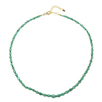 Zambian Emerald Silver Necklace
