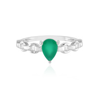 Green Onyx Silver Ring